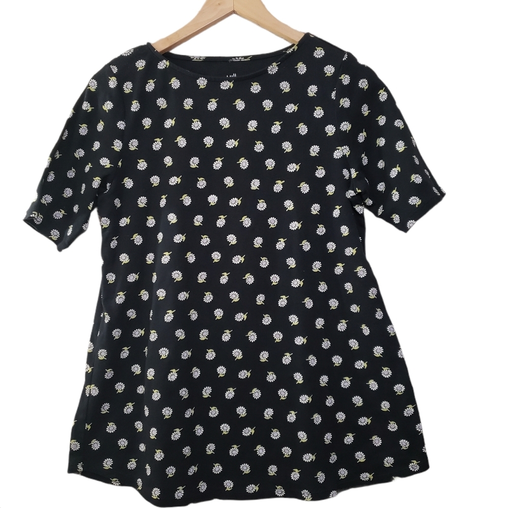 Women's Size M J. Jill Pima Shirttail Tee EUC